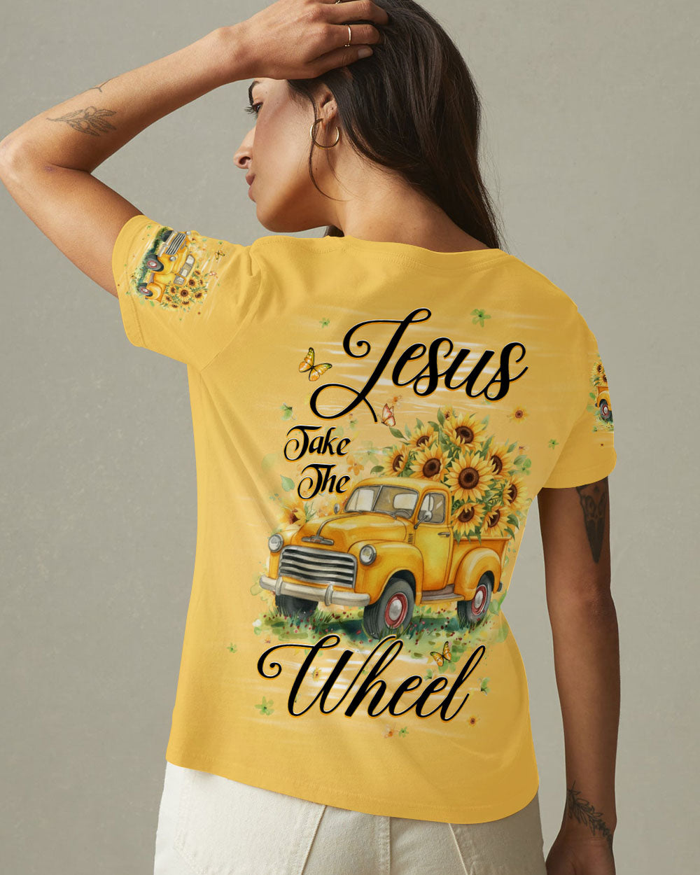 Jesus Take The Wheel Women's All Over Print Shirt - Yhhg0912253