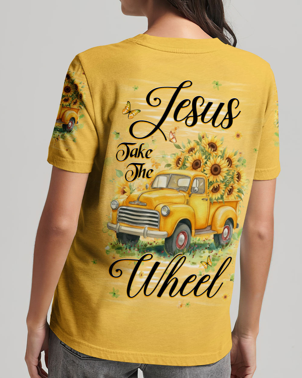 Jesus Take The Wheel Women's All Over Print Shirt - Yhhg0912253