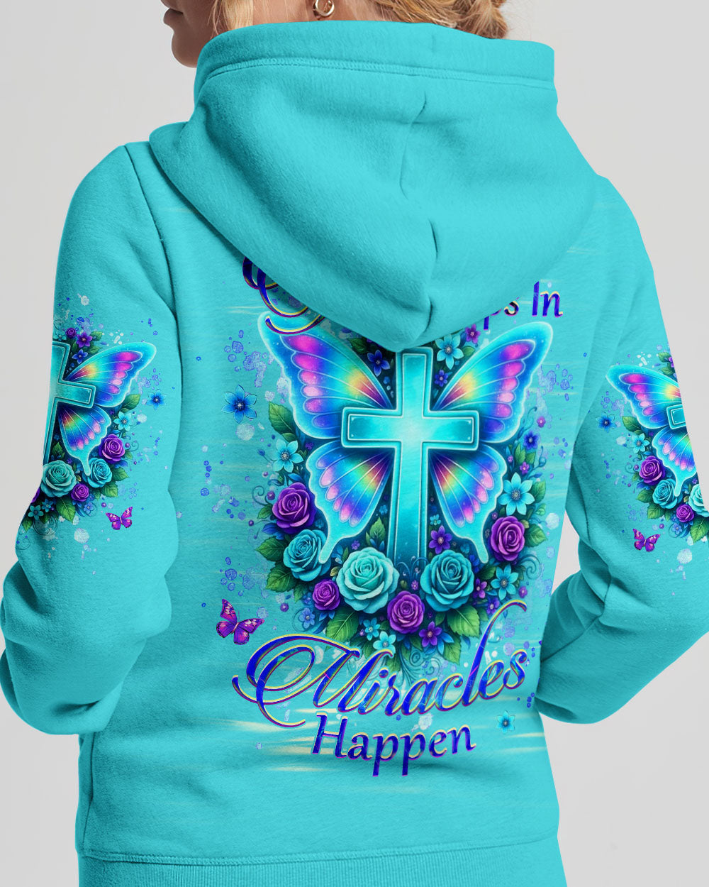 When God Steps In Miracles Happen Women's All Over Print Shirt - Yhhg1202262