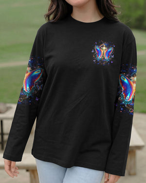 Blessed By God Loved By Jesus Butterfly Women's All Over Print Shirt - Yhhg1301262