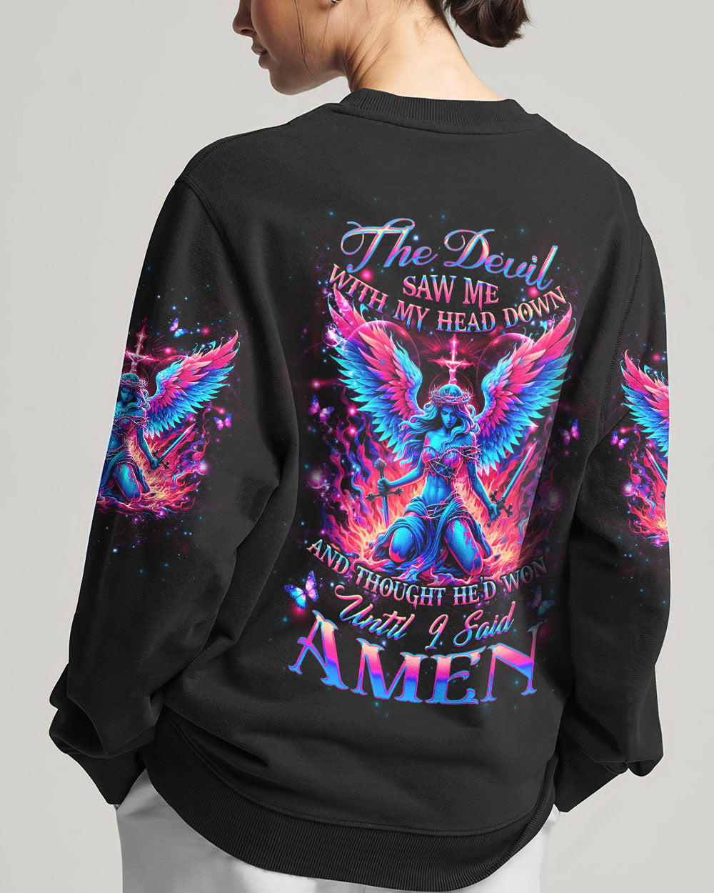 The Devil Saw Me With My Head Down Women's All Over Print Shirt - Yhhg1405244