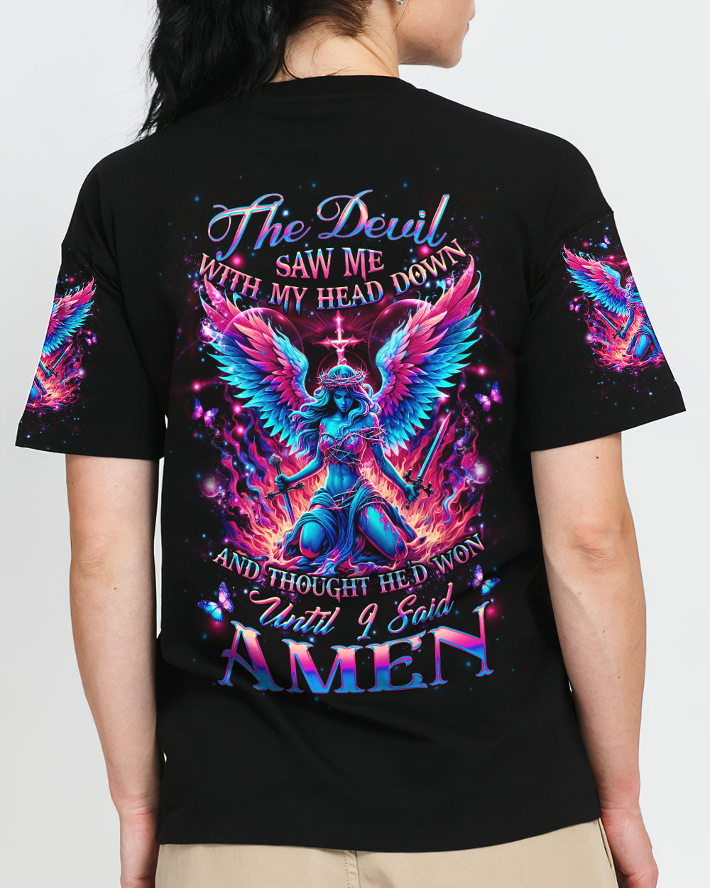 The Devil Saw Me With My Head Down Women's All Over Print Shirt - Yhhg1405244