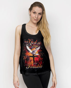 With God All Things Are Possible Women's All Over Print Shirt - Yhhg1504252