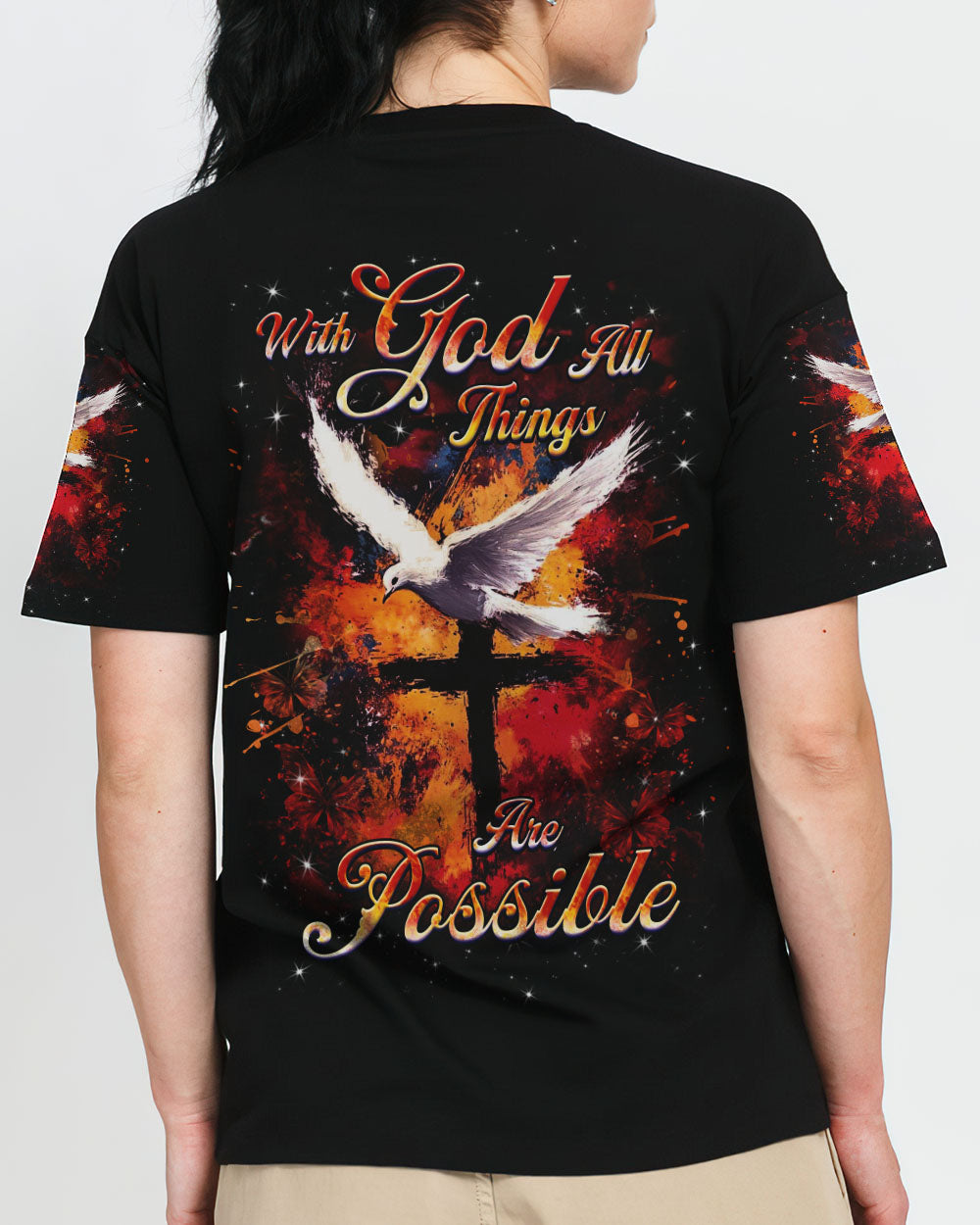 With God All Things Are Possible Women's All Over Print Shirt - Yhhg1504252