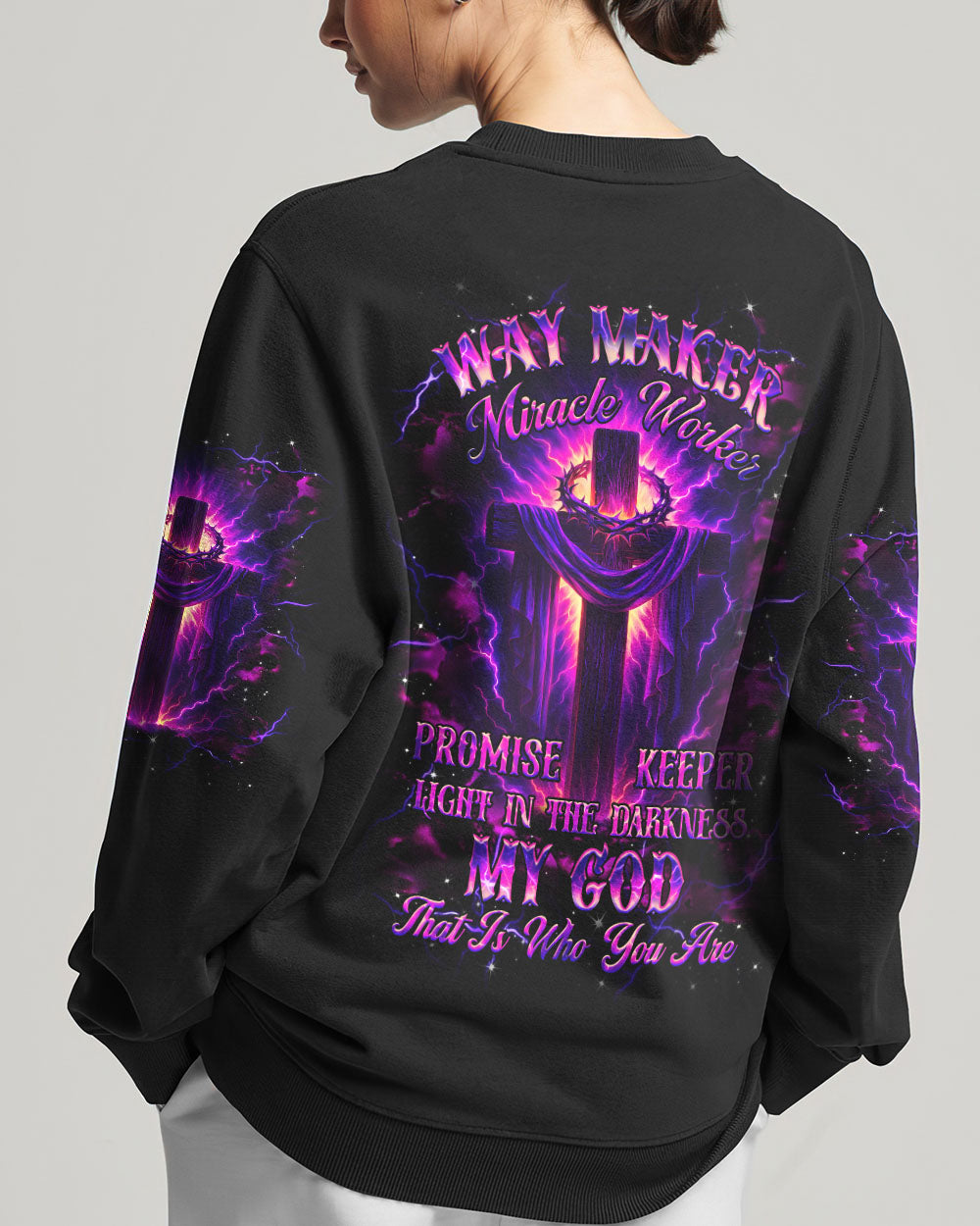 Way Maker Miracle Worker Cross Women's All Over Print Shirt - Yhhg1607254