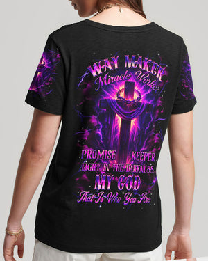 Way Maker Miracle Worker Cross Women's All Over Print Shirt - Yhhg1607254