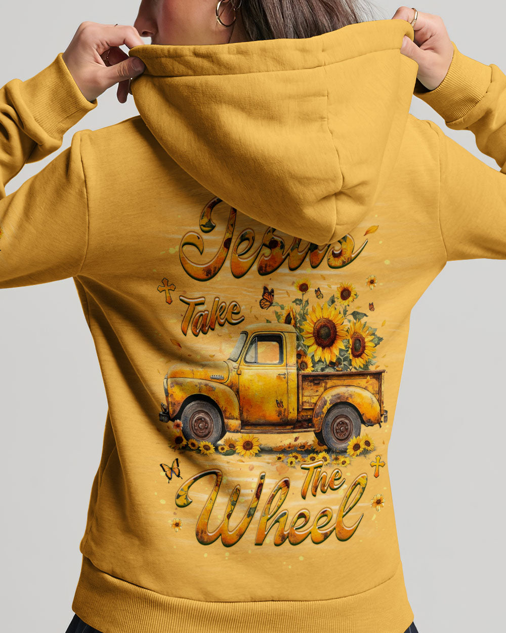 Jesus Take The Wheel Sunflowers Women's All Over Print Shirt - Yhhg1610253