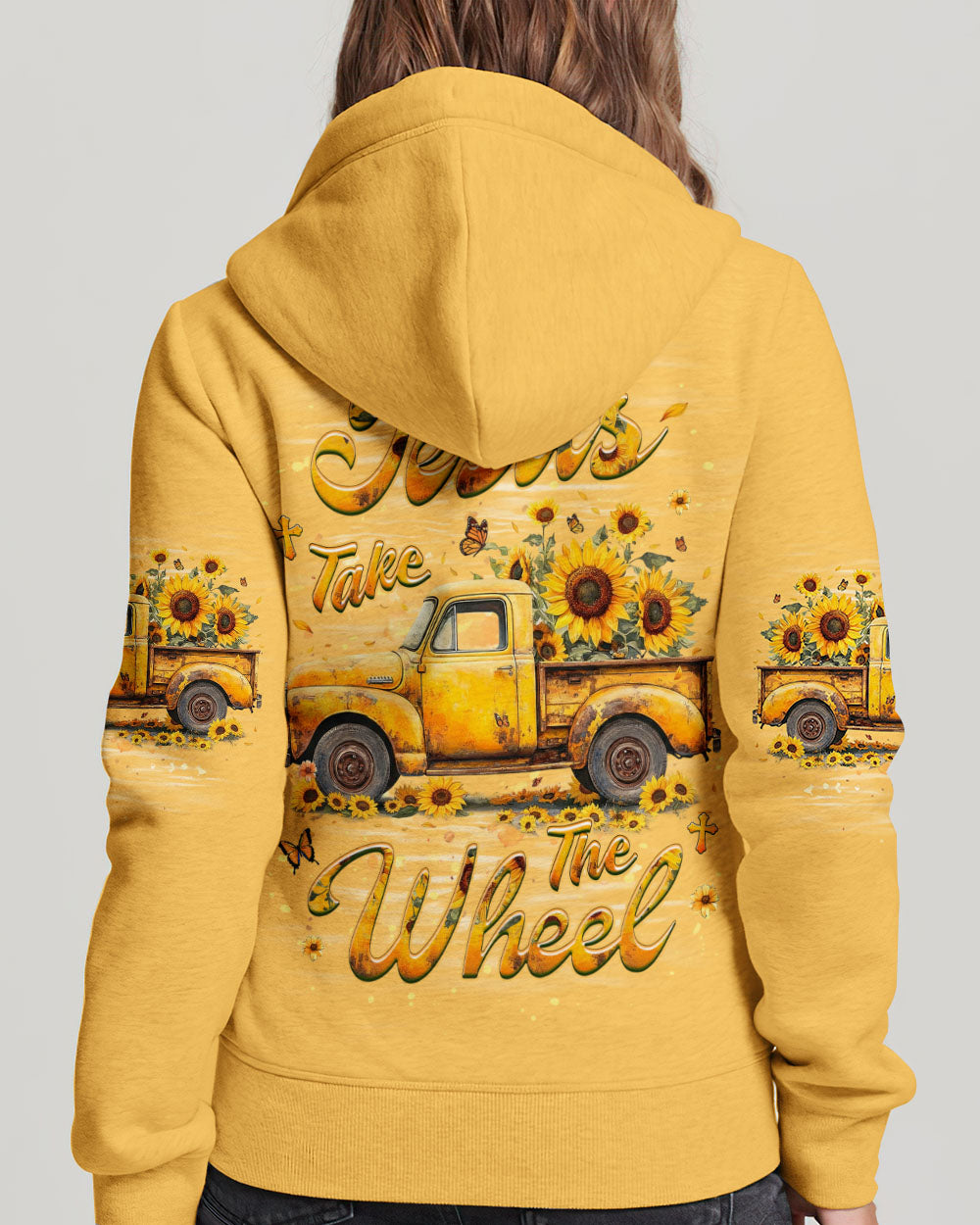 Jesus Take The Wheel Sunflowers Women's All Over Print Shirt - Yhhg1610253