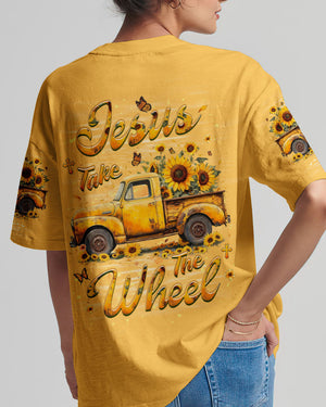 Jesus Take The Wheel Sunflowers Women's All Over Print Shirt - Yhhg1610253