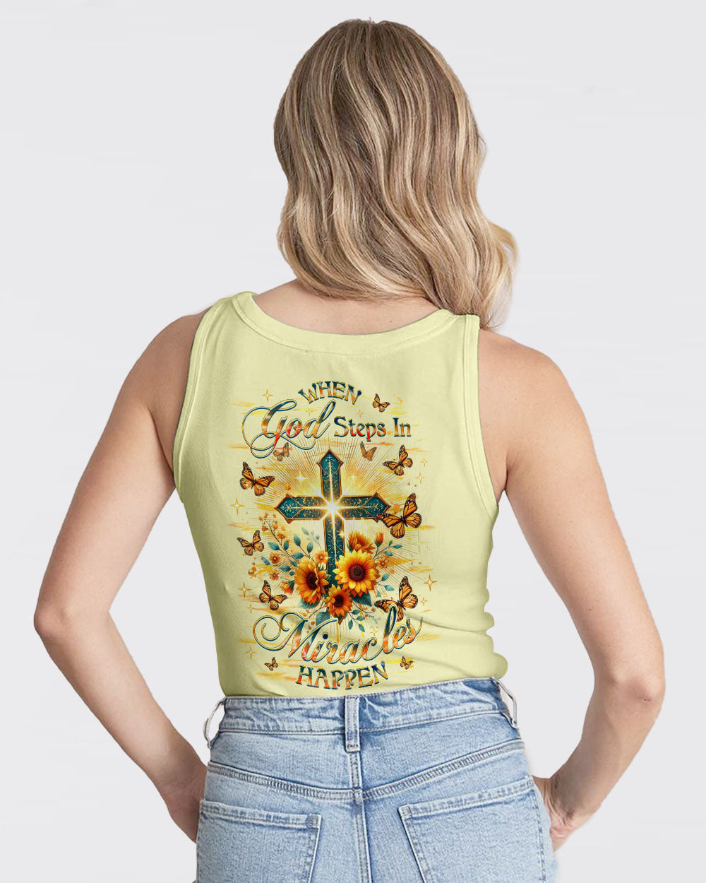 When God Steps In Miracles Happen Women's All Over Print Shirt - Yhhg1701253