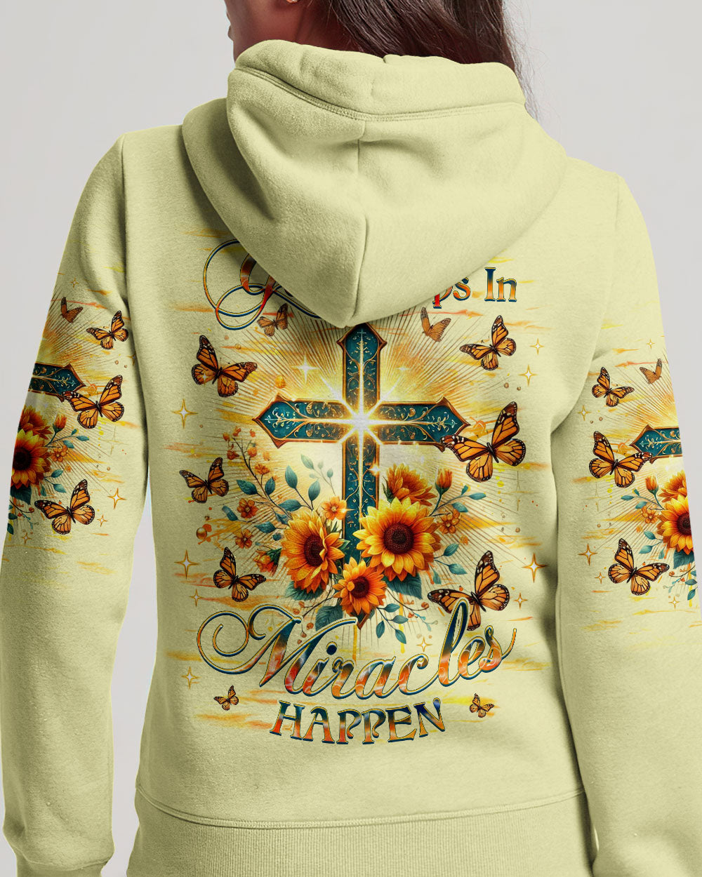 When God Steps In Miracles Happen Women's All Over Print Shirt - Yhhg1701253
