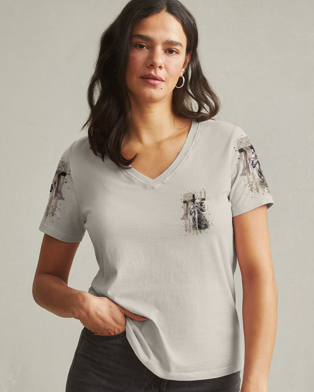 She Who Kneels Before God Women's All Over Print Shirt - Yhhg1709242