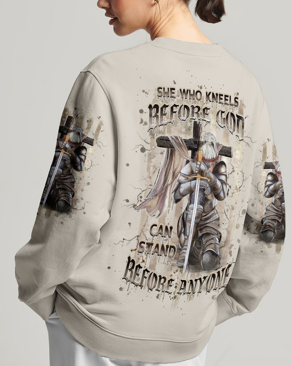 She Who Kneels Before God Women's All Over Print Shirt - Yhhg1709242