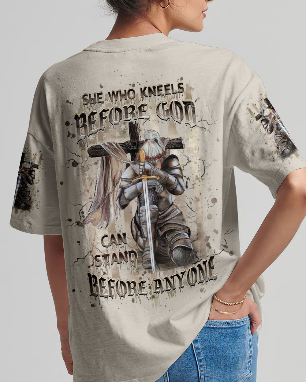 She Who Kneels Before God Women's All Over Print Shirt - Yhhg1709242