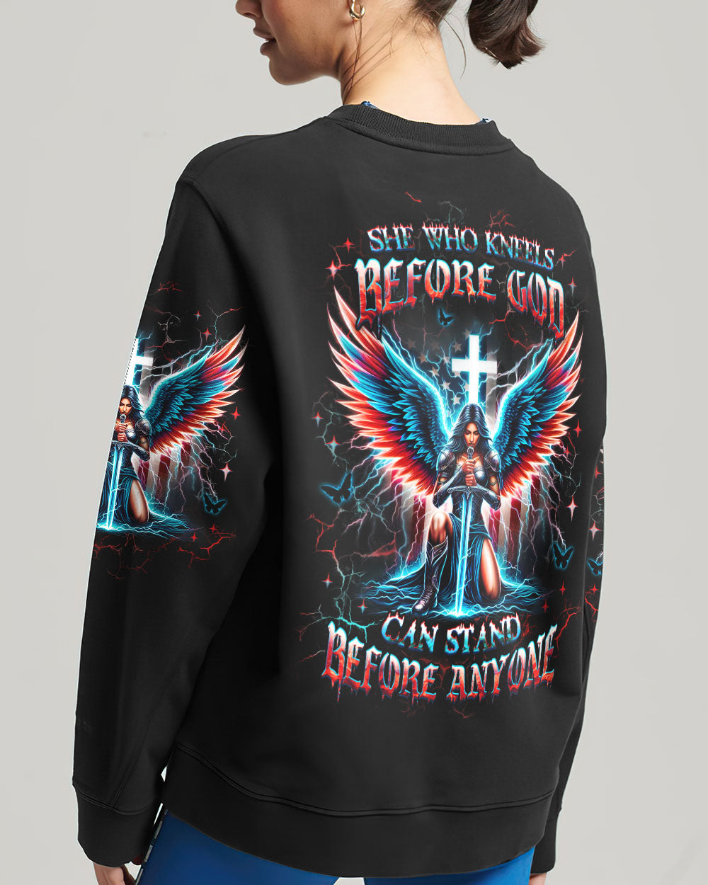 She Who Kneels Before God Women's All Over Print Shirt - Yhhg1710242