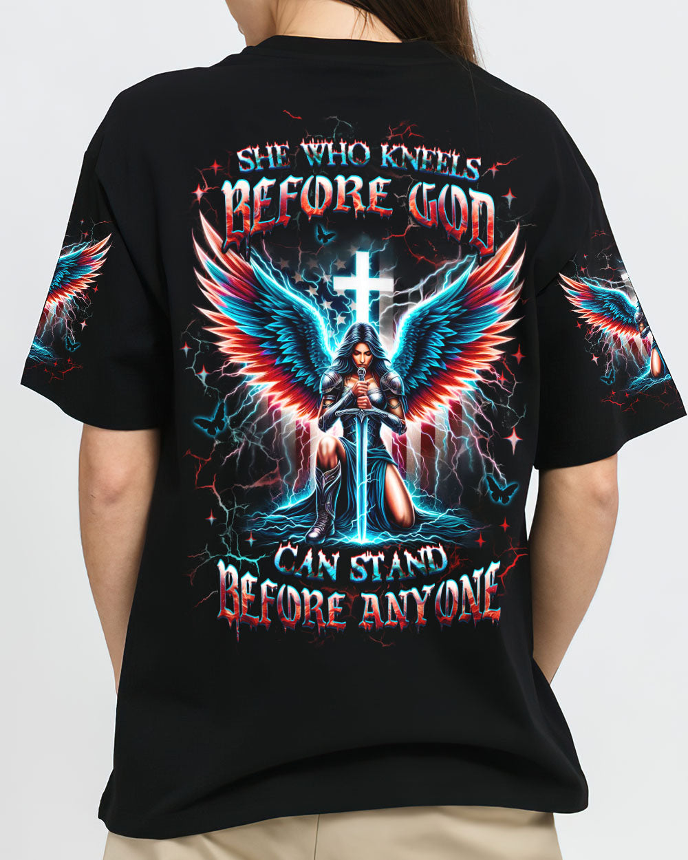 She Who Kneels Before God Women's All Over Print Shirt - Yhhg1710242