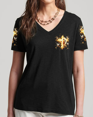 When God Steps In Miracles Happen Women's All Over Print Shirt - Yhhg1711252