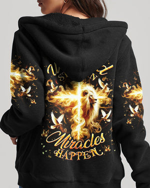 When God Steps In Miracles Happen Women's All Over Print Shirt - Yhhg1711252