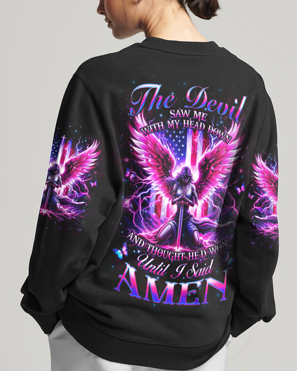 The Devil Saw Me With My Head Down Women's All Over Print Shirt - Yhhg1802253