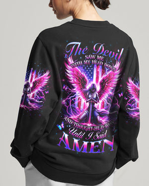 The Devil Saw Me With My Head Down Women's All Over Print Shirt - Yhhg1802253