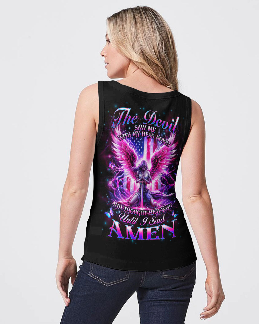 The Devil Saw Me With My Head Down Women's All Over Print Shirt - Yhhg1802253