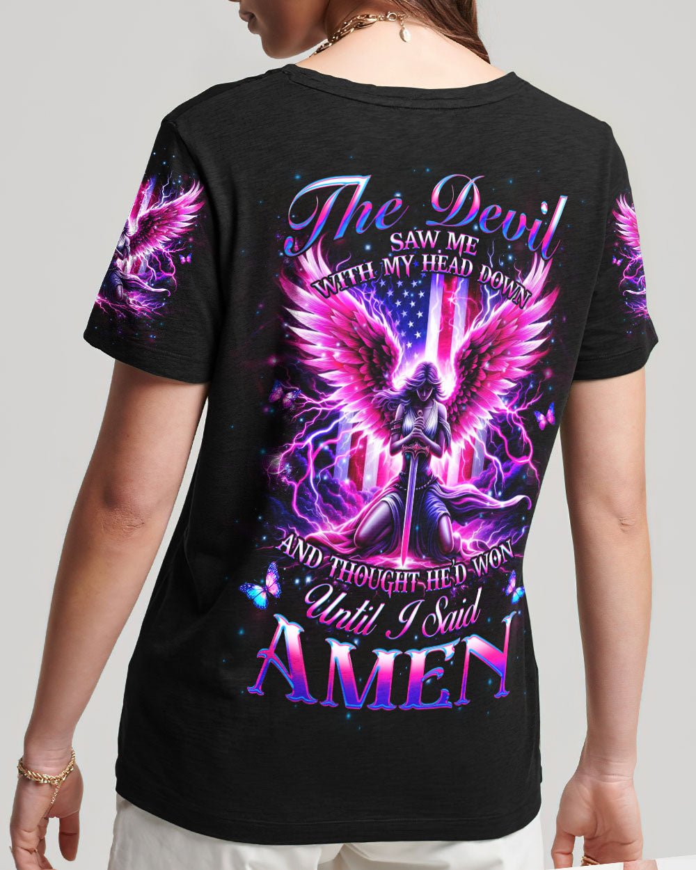 The Devil Saw Me With My Head Down Women's All Over Print Shirt - Yhhg1802253