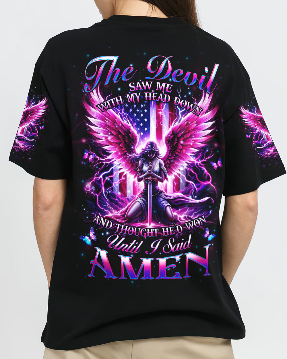 The Devil Saw Me With My Head Down Women's All Over Print Shirt - Yhhg1802253