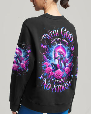 With God On My Side I Fear No Storm Women's All Over Print Shirt - Yhhg1902252