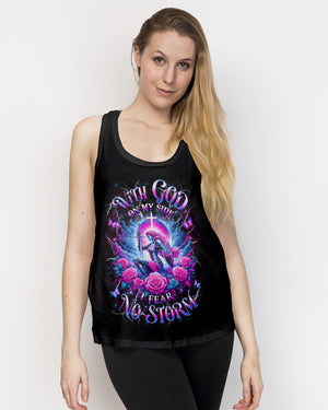 With God On My Side I Fear No Storm Women's All Over Print Shirt - Yhhg1902252