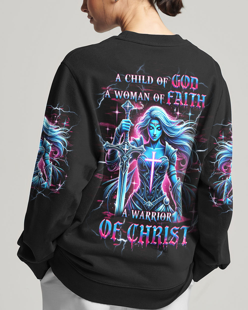 A Child Of God A Woman Of Faith Women's All Over Print Shirt - Yhhg2001253