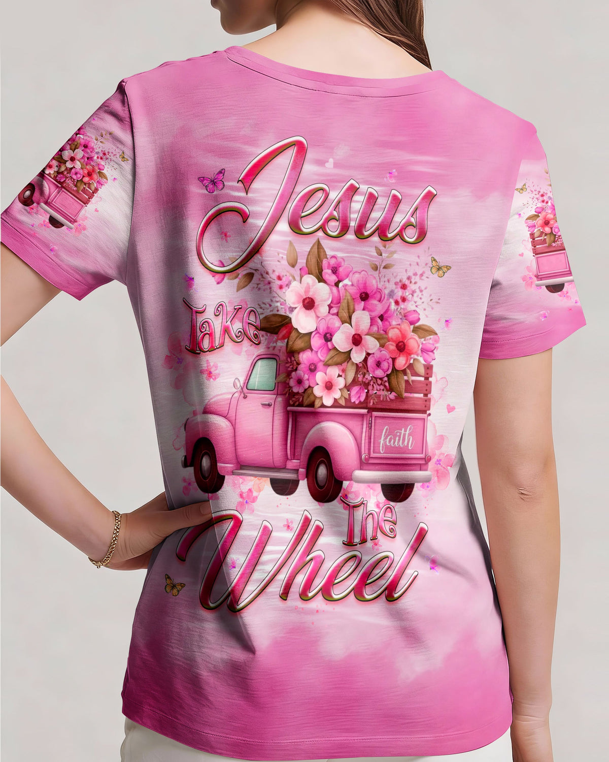 Jesus Take The Wheel Women's All Over Print Shirt - Yhhg2001262
