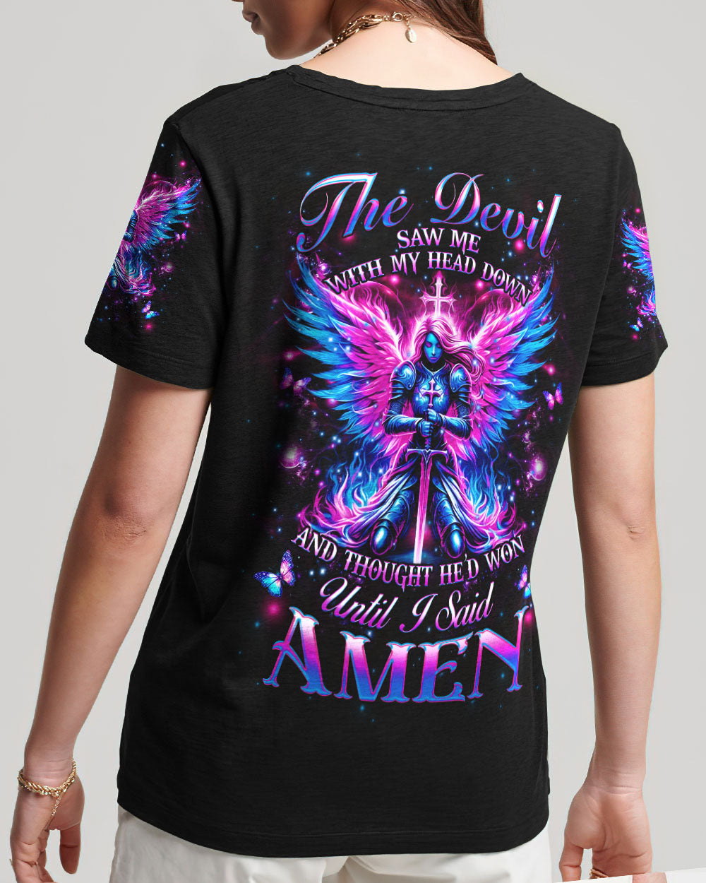 The Devil Saw Me With My Head Down Women's All Over Print Shirt - Yhhg2009243