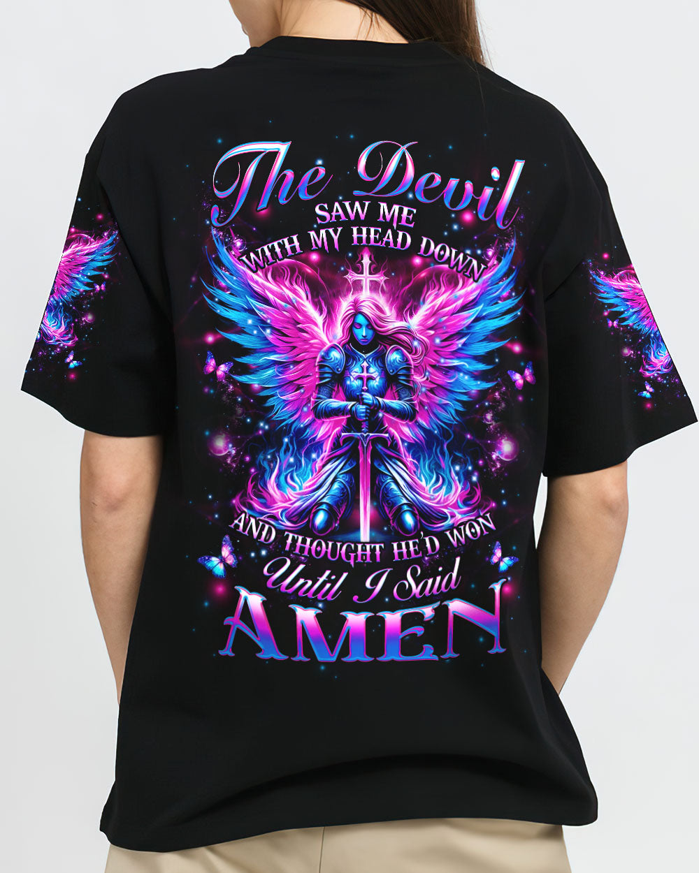 The Devil Saw Me With My Head Down Women's All Over Print Shirt - Yhhg2009243