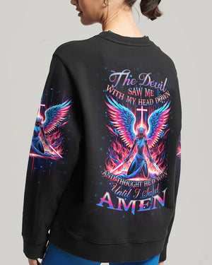 The Devil Saw Me With My Head Down Women's All Over Print Shirt - Yhhg2204243