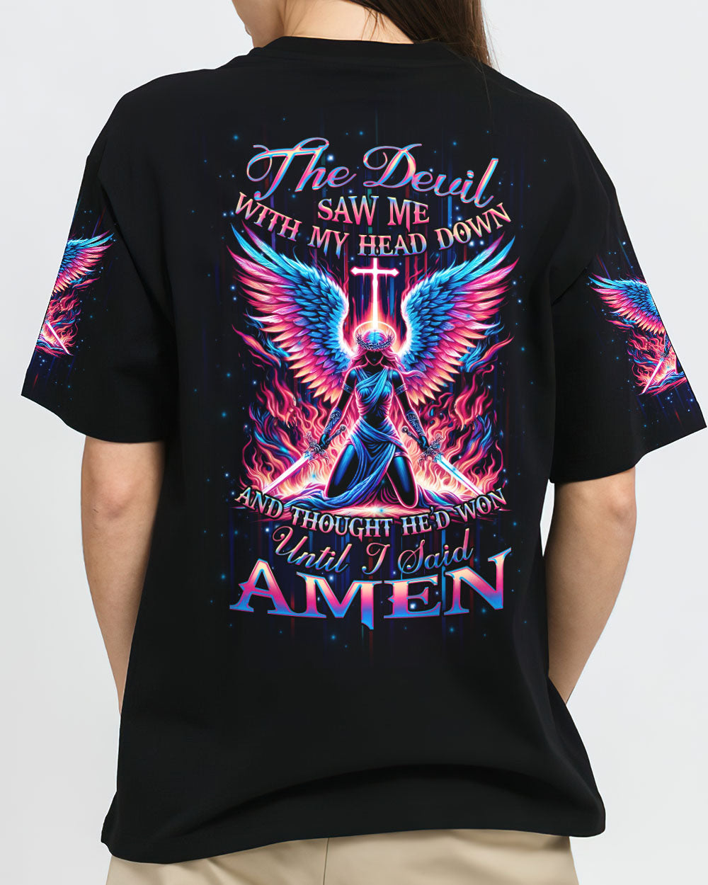The Devil Saw Me With My Head Down Women's All Over Print Shirt - Yhhg2204243