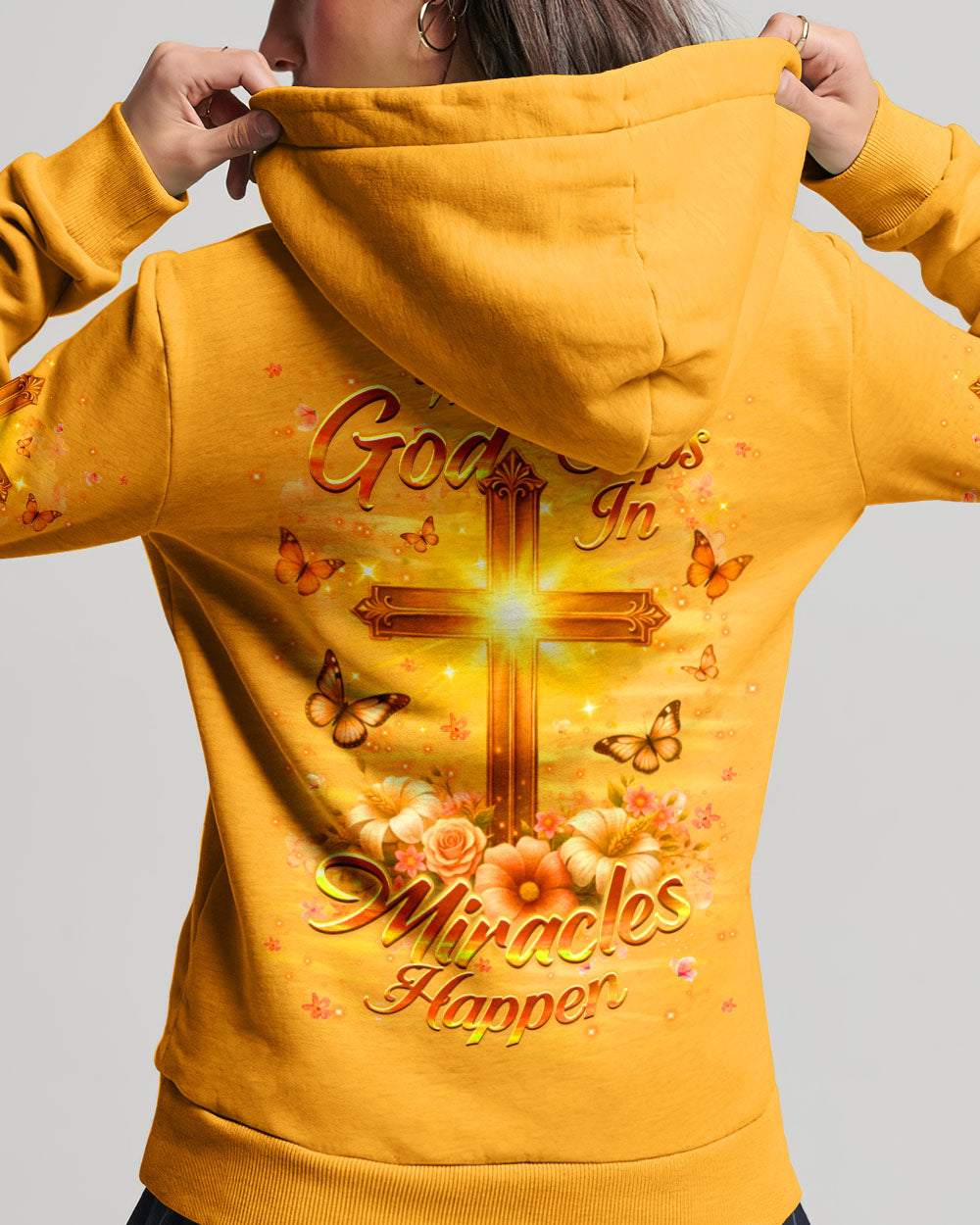 When God Steps In Miracles Happen Women's All Over Print Shirt - Yhhg2302261