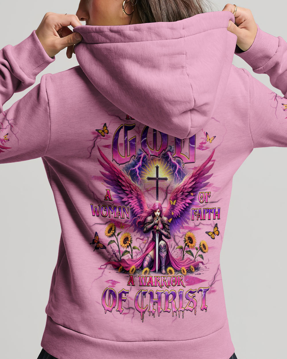 A Child Of God A Woman Of Faith Women's All Over Print Shirt - Yhhg2412243