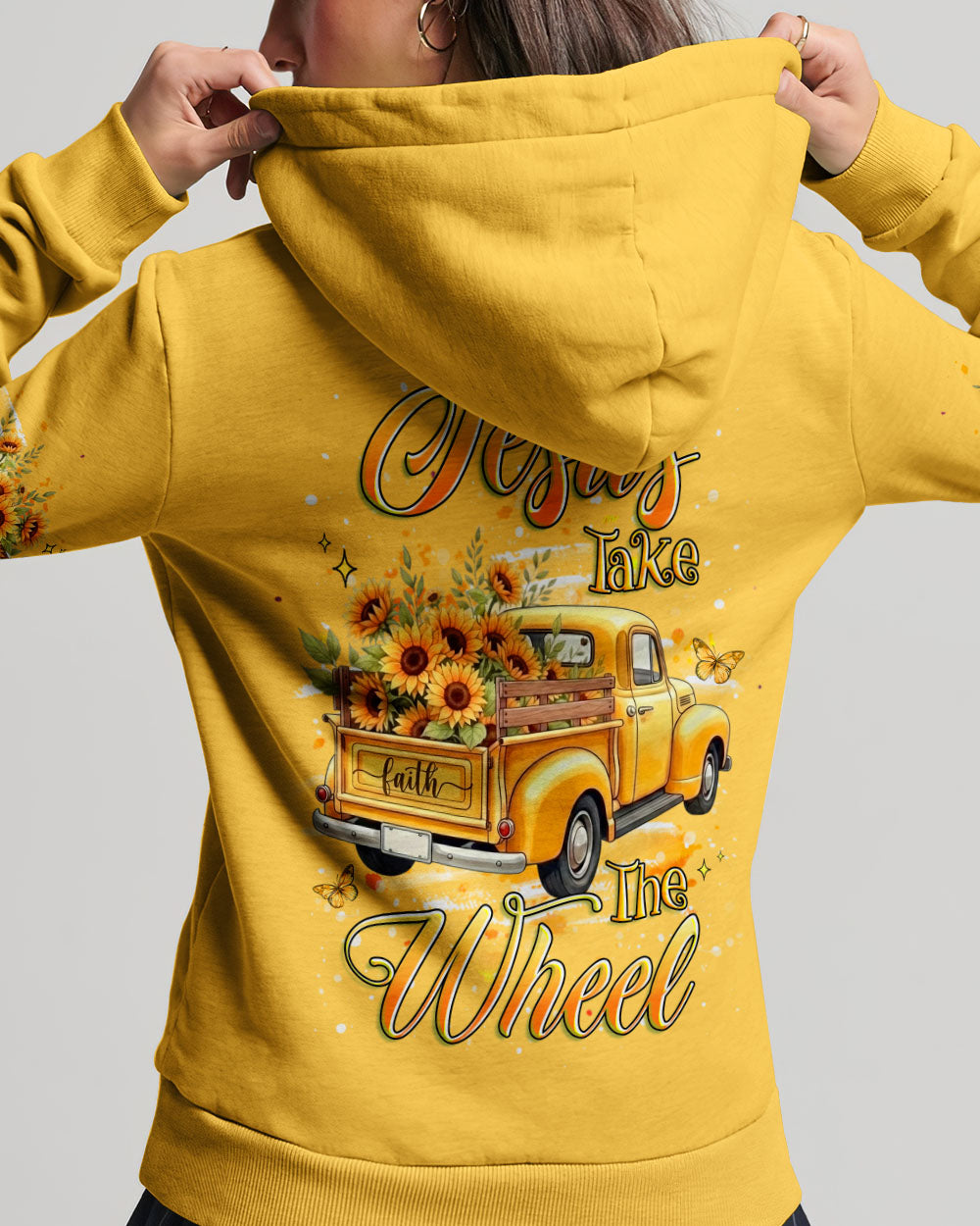 Jesus Take The Wheel Sunflower Women's All Over Print Shirt - Yhhg2601261