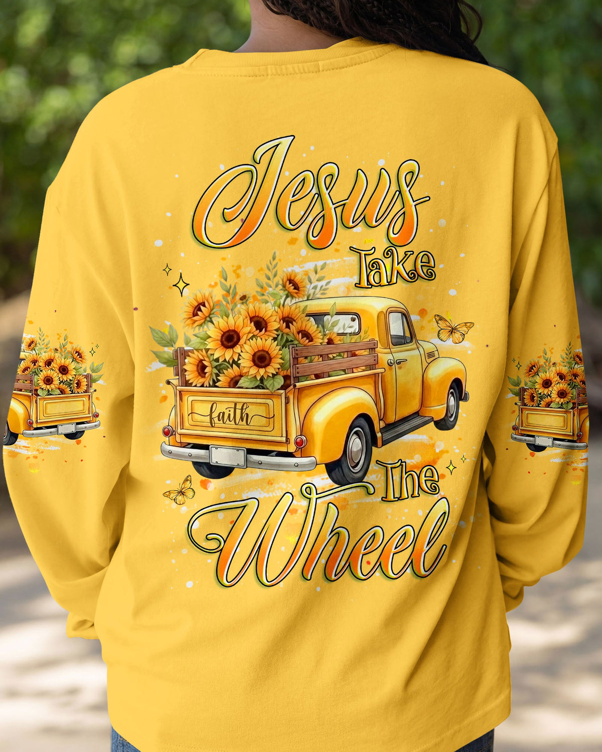 Jesus Take The Wheel Sunflower Women's All Over Print Shirt - Yhhg2601261