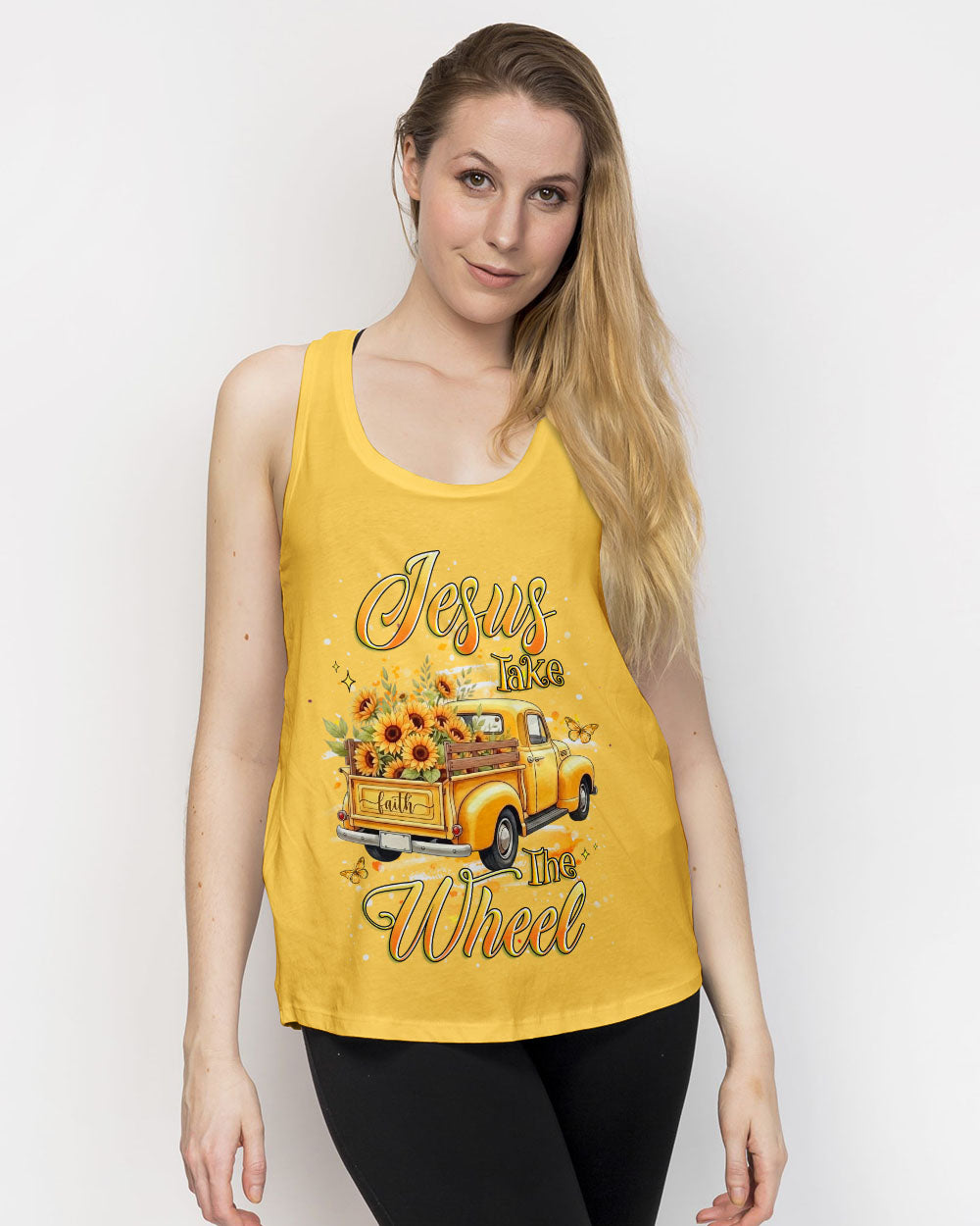 Jesus Take The Wheel Sunflower Women's All Over Print Shirt - Yhhg2601261