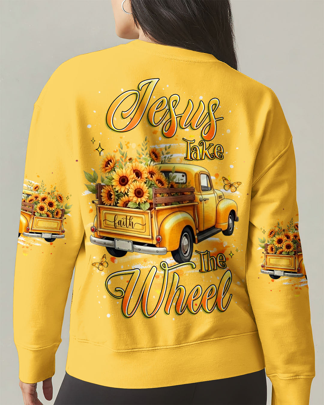Jesus Take The Wheel Sunflower Women's All Over Print Shirt - Yhhg2601261