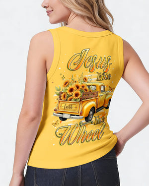 Jesus Take The Wheel Sunflower Women's All Over Print Shirt - Yhhg2601261
