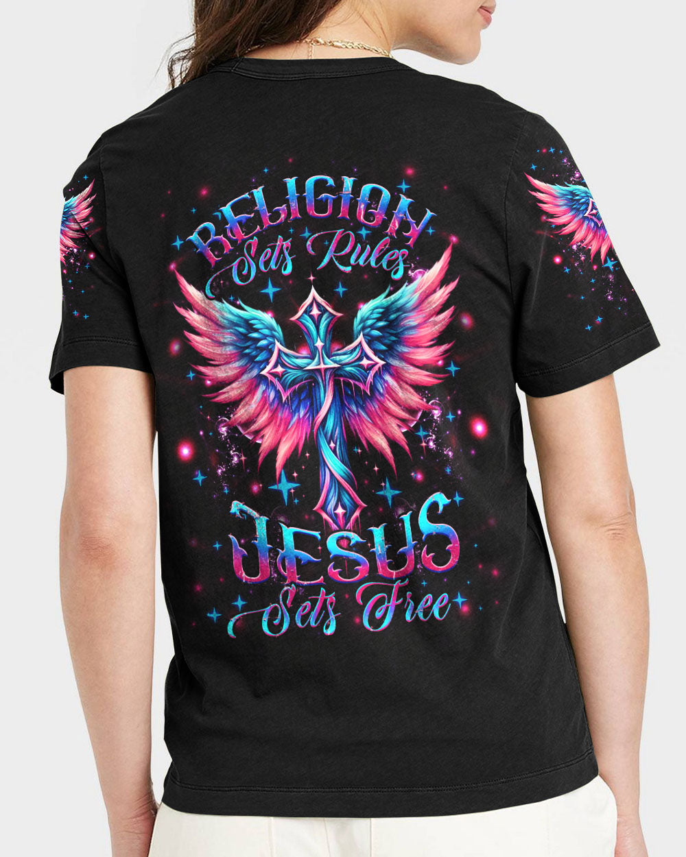 Jesus Sets Free Women's All Over Print Shirt - Yhhg2604243