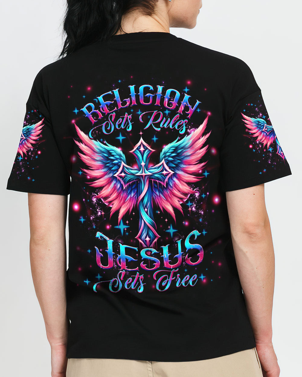 Jesus Sets Free Women's All Over Print Shirt - Yhhg2604243