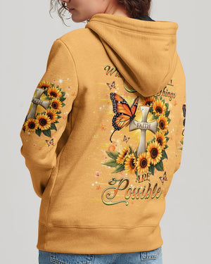 With God All Things Are Possible Women's All Over Print Shirt - Yhhg2702252