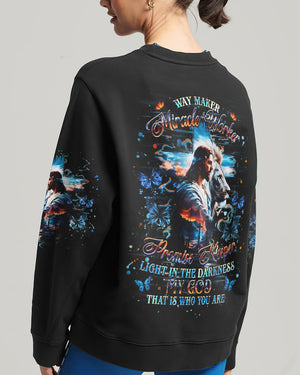Way Maker Miracle Worker Cross Women's All Over Print Shirt - Yhhg2706254
