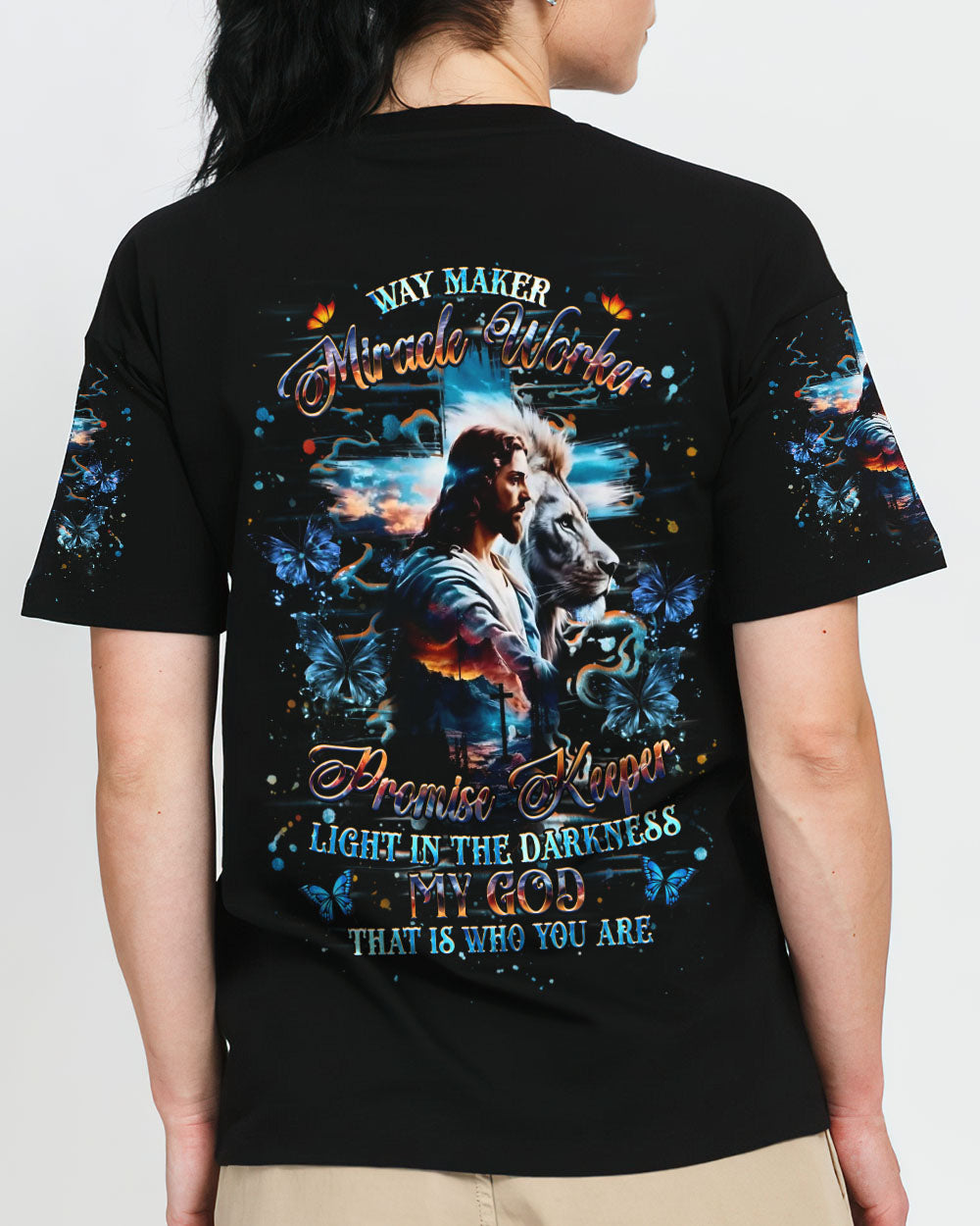 Way Maker Miracle Worker Cross Women's All Over Print Shirt - Yhhg2706254