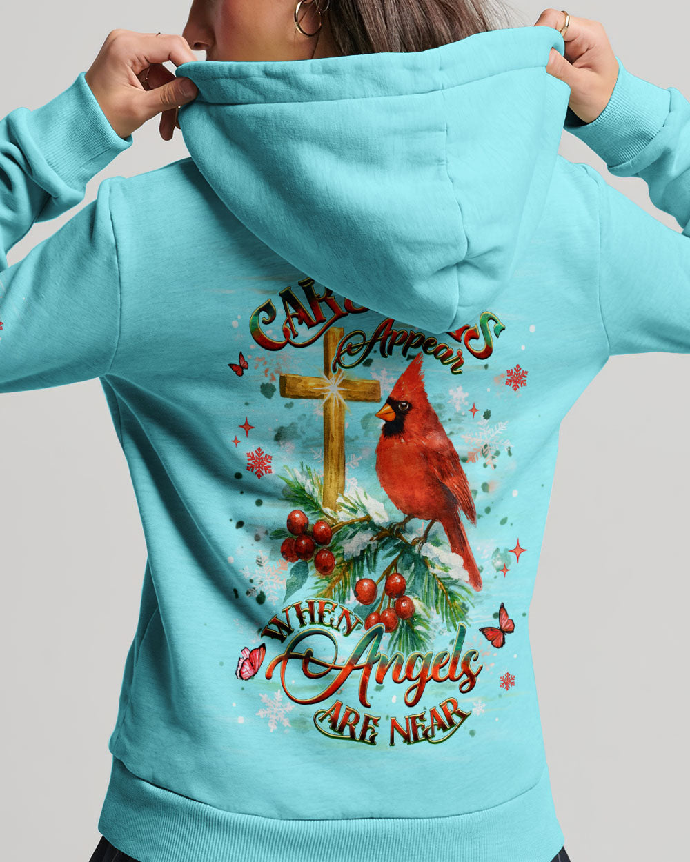 When Cardinals Appear Angels Are Near Women's All Over Print Shirt - Yhhg2810251