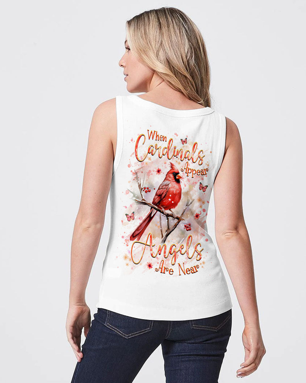 When Cardinals Appear Angels Are Near Women's All Over Print Shirt - Yhhg2907242