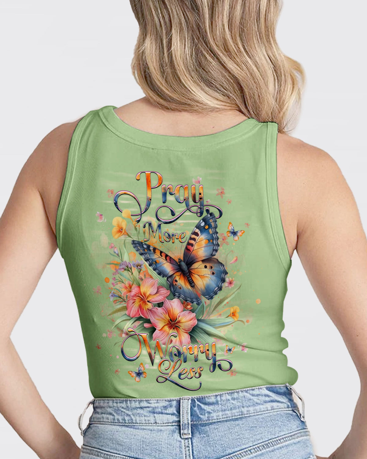 Pray More Worry Less Women's All Over Print Shirt - Yhhg2912251
